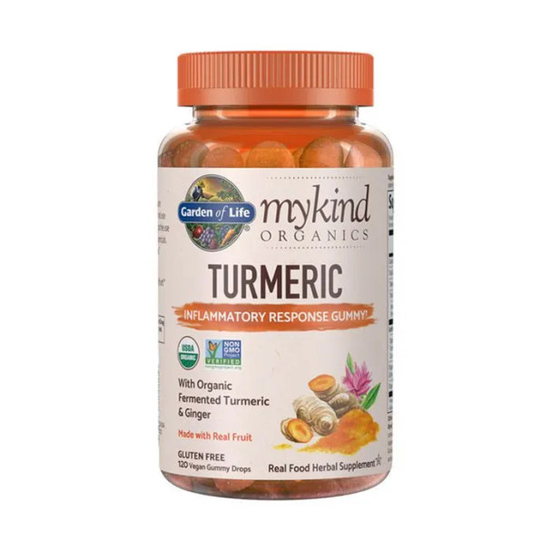 Garden of Life Mykind Organics Extra Strength Turmeric Inflammatory Response 120 gummies
