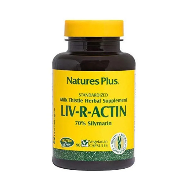 Natures Plus Liv R Actin Vegetarian capsules Milk Thistle 90's