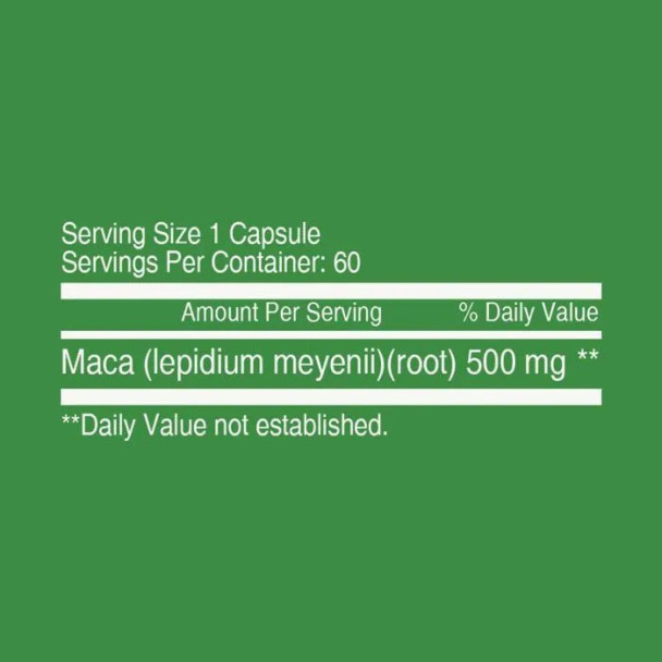 Nutritionl Maca 500mg Caps 60's