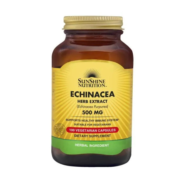 Sunshine Nutrition Echinacea 500 mg Vegetable Capsules 100's