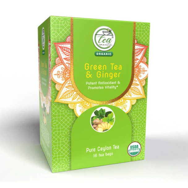 Tea Connection Organic Green Tea & Ginger 16 Tea Bag