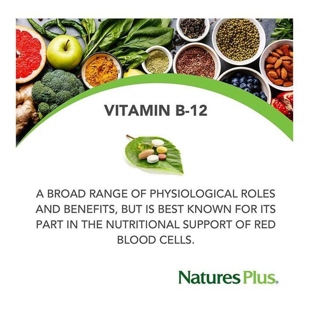 Natures Plus Vitamin B12 2000 Mcg Sustained Release 60 Tablets