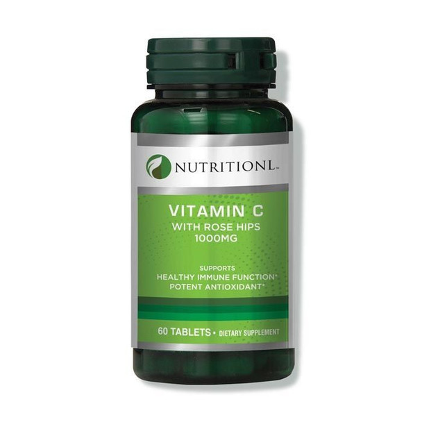 Nutritionl Vitamin C 1000mg With Rose Hips Tabs 60's: