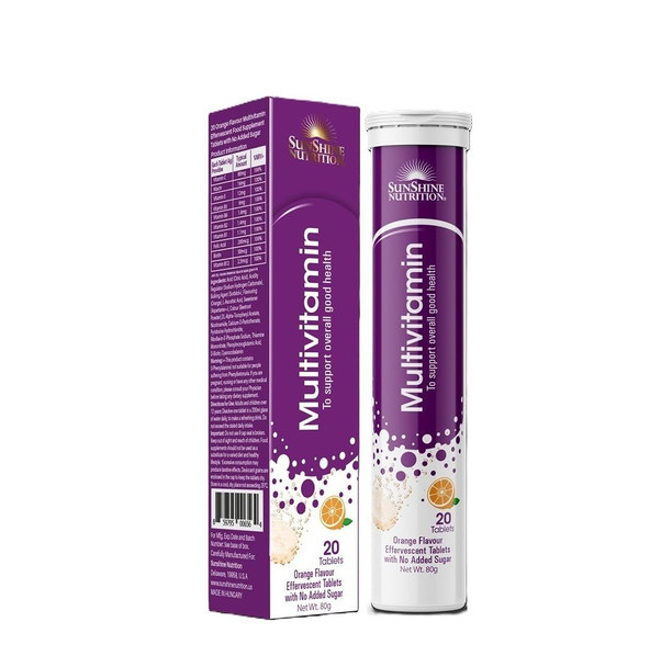 Sunshine Nutrition Multivitamin Effervescent 20 Tablets