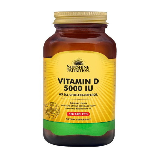 Sunshine Nutrition Vitamin D 5000iu 100 Tablets