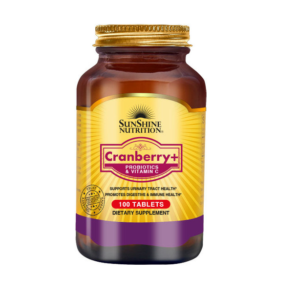 Sunshine Nutrition Cranberry+ Probiotics & Vitamin C 100tabs