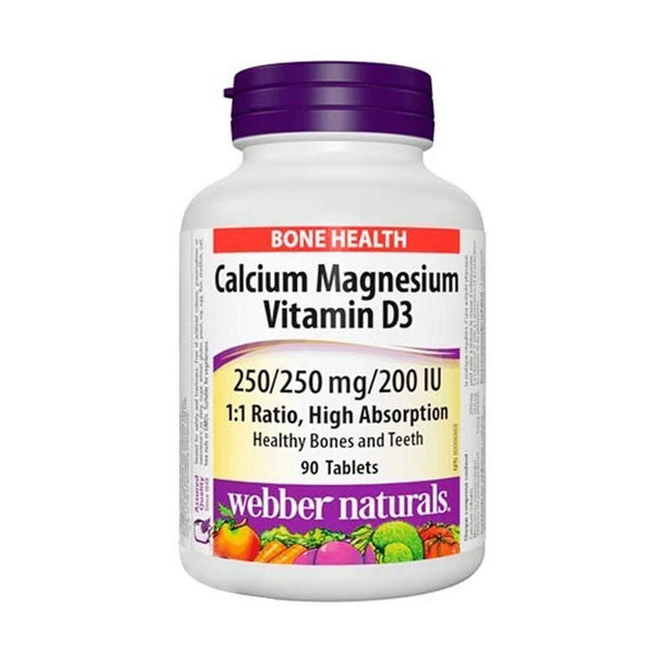 Webber Naturals Calcium Magnesium With Vitamin D 90's