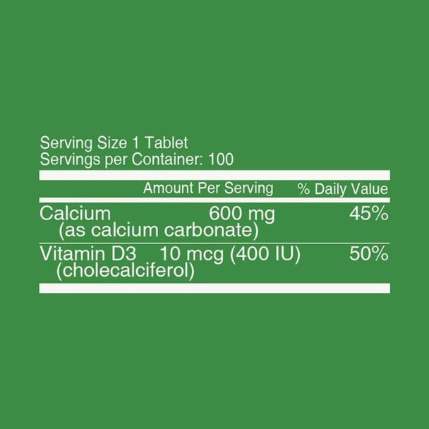 Nutritionl Calcium 600 + D3 400 Tablets 100's