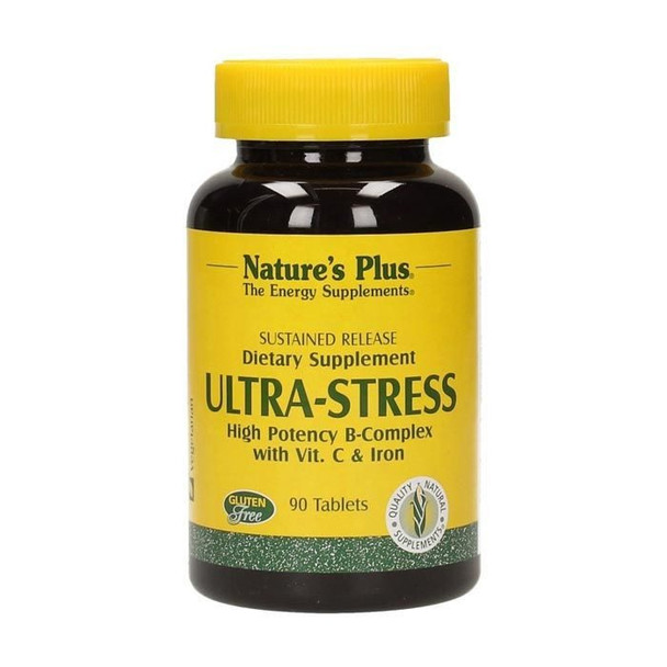 Natures Plus Ultra Stress With Iron Sustained Release 90 Tablets