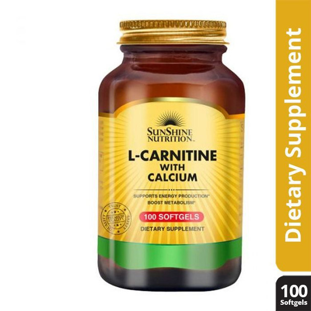 Sunshine Nutrition L- Carnitine 500 Mg With Calcium Tablets 100's