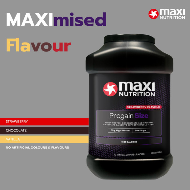 MaxiNutrition Progain - Vanilla Whey Protein Shake for Size & Mass - 1.2kg  Vanilla