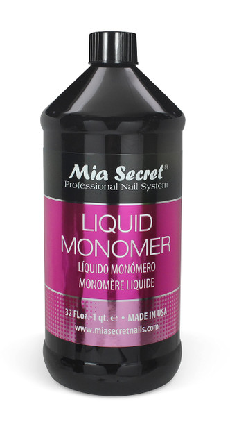 32 oz Mia Secret Liquid Monomer  Professional Acrylic Nail Liquid for Acrylic Powder  EMA monomer  Nail Monomer liquid  ema monomer acrylic nail liquid