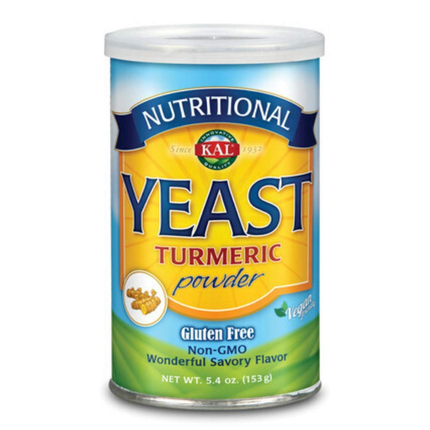 Kal Nutritional Natural Yeast, Turmeric, 5.4 Ounce