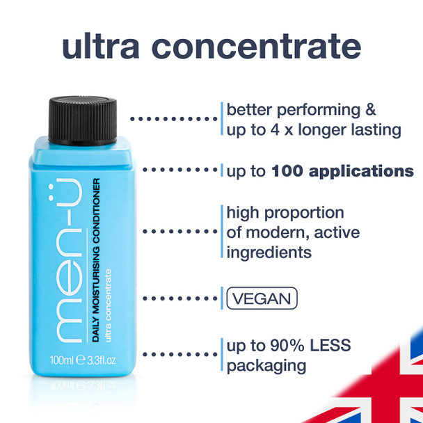 menu mens conditioner DAILY MOISTURISING MENS HAIR CONDITIONER Ultraconcentrate w/ up to 100 applications  high performance hair conditioner Moisturises the hair without overloading  100 ml menu mens conditioner DAILY MOISTURISING MENS HAIR CONDITIONER Ultraconcentrate w/ up to 100 applications  high performance hair conditioner Moisturises the hair without overloading  100 ml