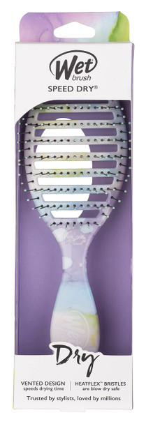 WetBrush Speed Dry Hairbrush Vented Design  Heat Resistant Bristles Easy Dry and Go Color Wash Collection  Splatter