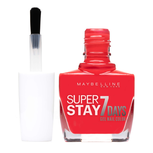 Maybelline Forever Strong SuperStay 7day Gel 490 Hot Salsa Nail Polish 10ml by Maybelline