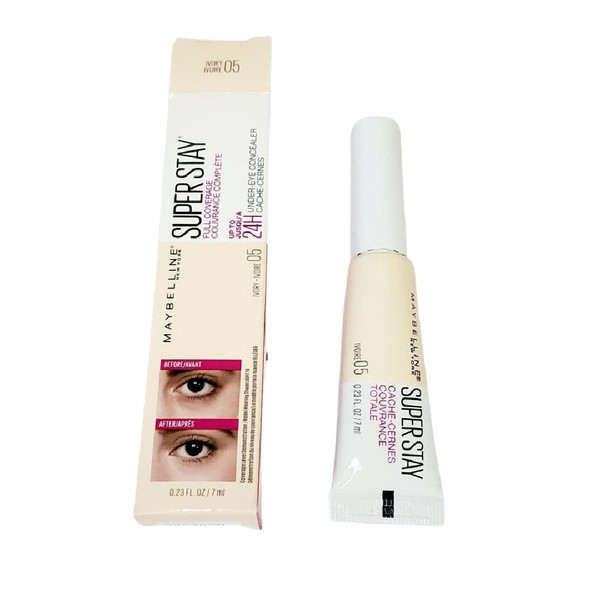 Pack of 2 Maybelline New York Super Stay Full Coverage UnderEye Concealer Ivory  05