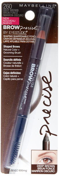 Maybelline New York Brow Precise Shaping Eyebrow Pencil Deep Brown 0.02 oz.