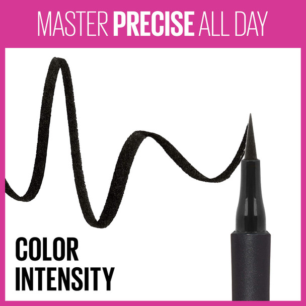 Maybelline Eyestudio Master Precise All Day Liquid Eyeliner Black 0.034 Ounce