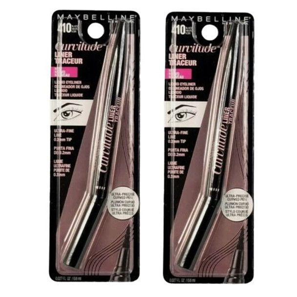 Pack of 2 Maybelline New York Curvitude Liquid Eyeliner Black  410