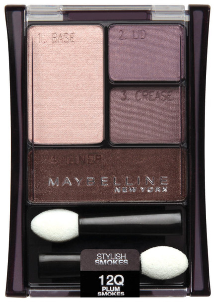 Maybelline New York Expert Wear Eyeshadow Quads 12q Plum Smokes Stylish Smokes 0.17 Ounce