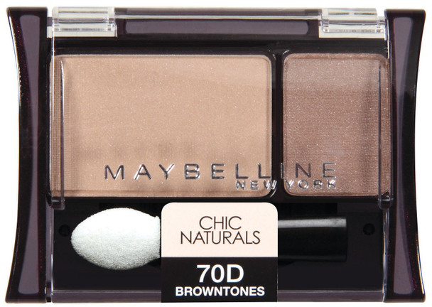 Maybelline New York Expert Wear Eyeshadow Duos 70d Browntones Chic Naturals 0.08 Ounce