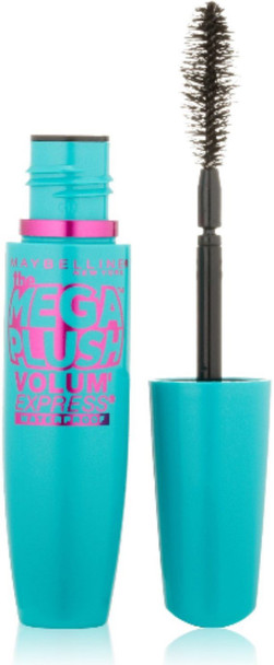 Maybelline New York Volum Express The Mega Plush Waterproof Mascara Very Black 275 0.3 oz