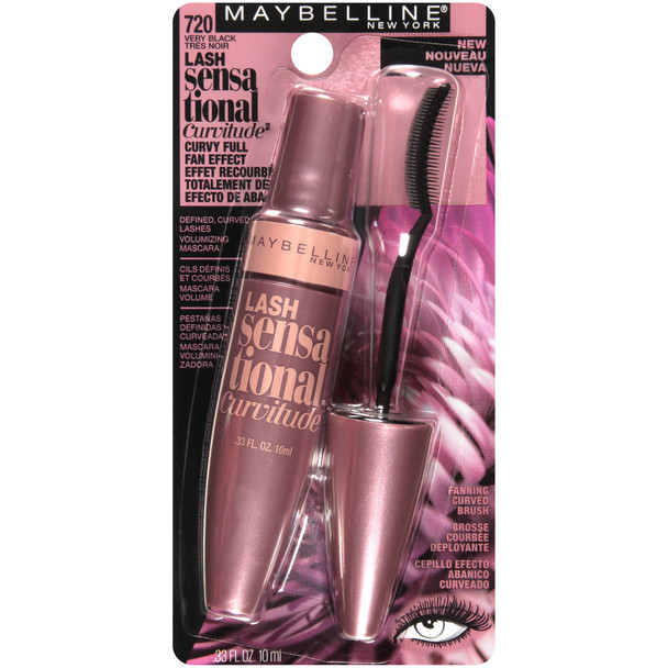 Maybelline New York Lash Sensational Curvitude Washable Mascara Brownish Black 0.33 fl. oz.