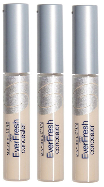 3 x Maybelline New York EverFresh Concealer  Light Beige