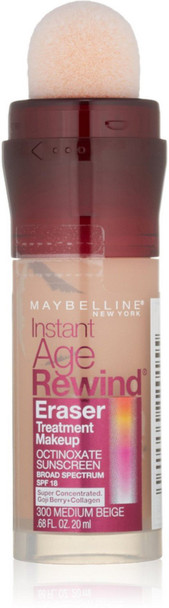 Maybelline Instant Age Rewind Eraser Treatment Makeup Medium Beige 300 0.68 oz Pack of 2