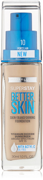 Maybelline New York Superstay Better Skin Foundation Porclain 1 Fluid Ounce