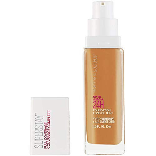 Maybelline New York Super Stay Full Coverage Liquid Foundation Makeup 336 Warm Bronze 1 Fl Oz