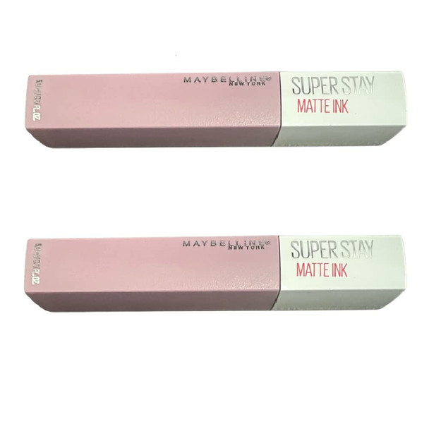 Pack of 2 Maybelline New York SuperStay Matte Ink Liquid Lipstick Philosopher  100