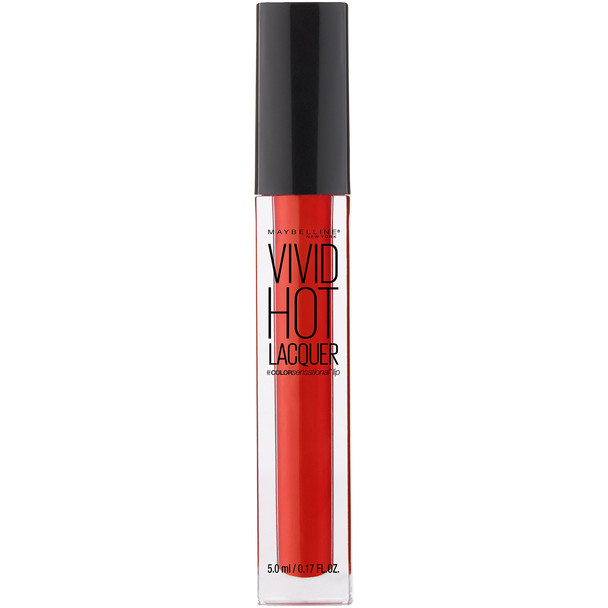 Maybelline New York Color Sensational Vivid Hot Lacquer Lip Gloss So Hot 0.17 Fluid Ounce