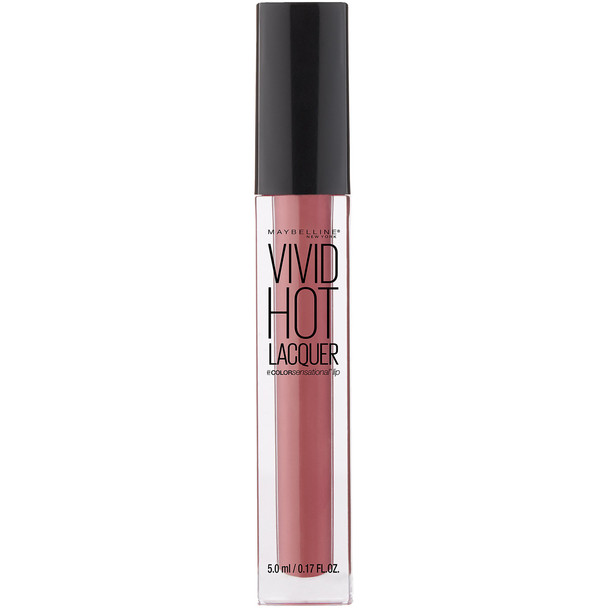 Maybelline New York Color Sensational Vivid Hot Lacquer Lip Gloss Too Cute 0.17 Fluid Ounce