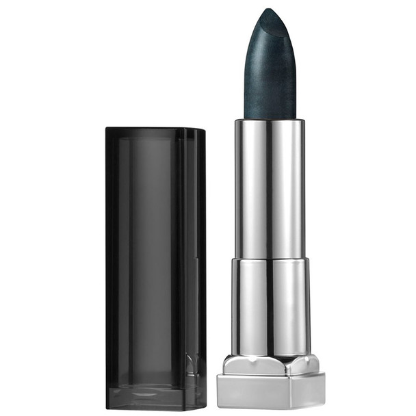 Maybelline New York Color Sensational Dark Silver Lipstick Metallic Lipstick Gunmetal 0.15 oz