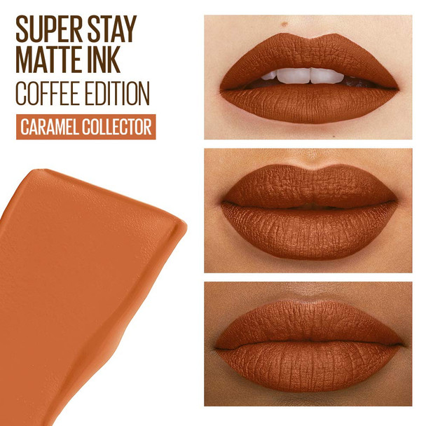 Maybelline New York SuperStay Matte Ink Liquid Lipstick Coffee Edition Caramel Collector 0.17 Ounce