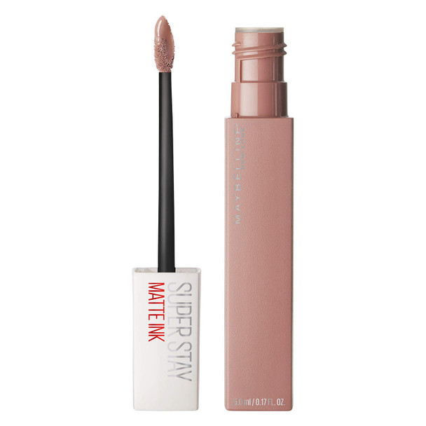 Maybelline New York Super Stay Matte Ink Liquid Lipstick Long Lasting High Impact Color Up to 16H Wear Loyalist Light Pink Beige 0.17 fl.oz