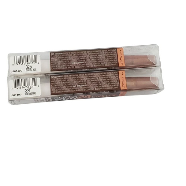 Pack of 2 Maybelline New York SuperStay 24 2Step Liquid Lipstick Coffee Edition Chai Once More  325