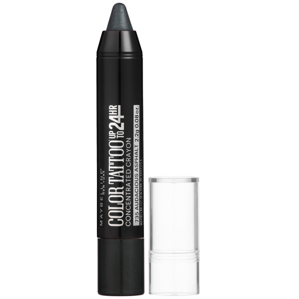 Maybelline New York Eyestudio Color Tattoo Concentrated Crayon735 Audacious Asphalt 0.08 oz.