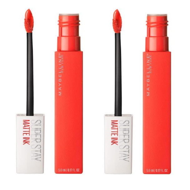 Pack of 2 Maybelline New York SuperStay Matte Ink Liquid Lipstick Heroine  25