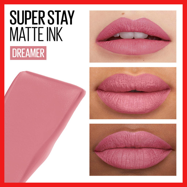 Maybelline Super Stay Matte Ink Lip Color 10 Dreamer Pack of 2