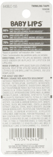 Maybelline New York Baby Lips Crystal Lip Balm Twinkling Taupe 0.15 Ounce