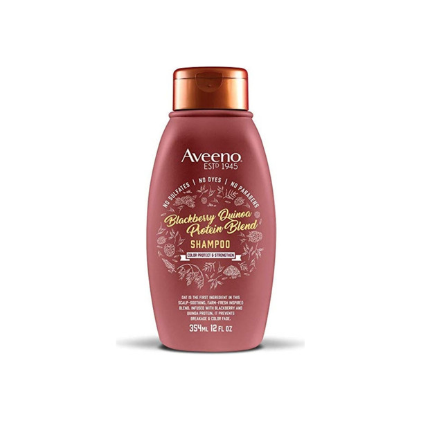 Aveeno Blackberry Quinoa Protein Blend Shampoo, 12 oz
