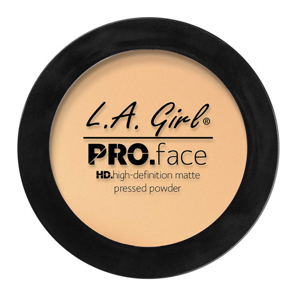 L.A. Girl Pro Face HD Matte Pressed Powder Creamy Natural 0.25 Ounce Pack of 3 GPP604