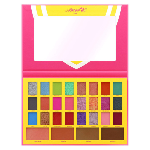 Amor Us CHIN UP Pressed Pigment Palette Eyeshadow Palette with 28 Pigments