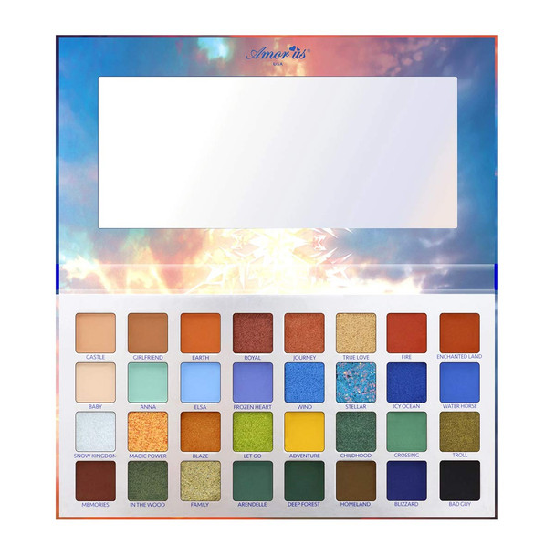 Amor Us Snow Queen Pressed Pigment Palette Eyeshadow Palette con 32 Pigment