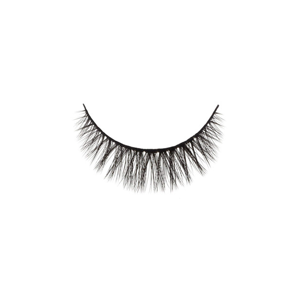 Amorus 3D Hand made Faux Silk Mink Black Lashes 30 Nature fluffy light Reusable 3 PACK