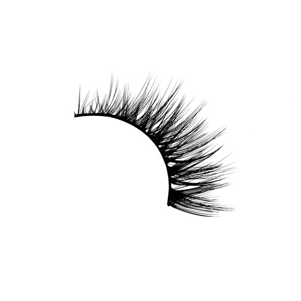 Amorus 3D Hand made Faux Mink Black Lashes 28 Nature fluffy light Reusable 3 PACK