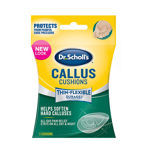 Dr. Scholls CALLUS CUSHION with Duragel Technology 5ct // Relieves Callus Pressure and Provides Cushioning Protection against Shoe Pressure and Friction for AllDay Pain Relief